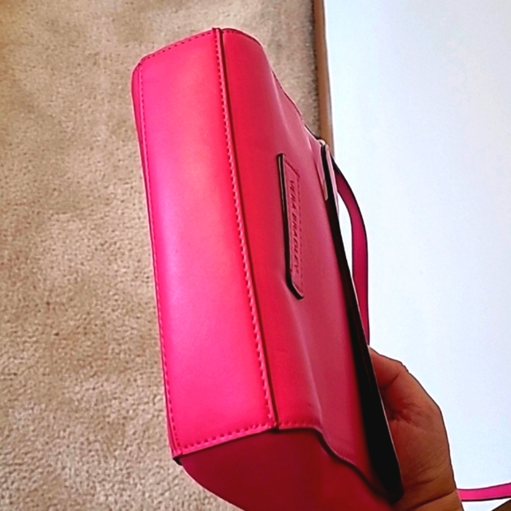 Vera Bradley flap crossbody bag 8×10 in. Barbie Pink - Picture 4 of 7